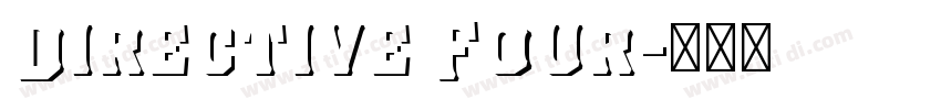 Directive Four字体转换